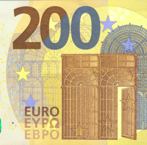 Counterfeit €200 Euro Bills